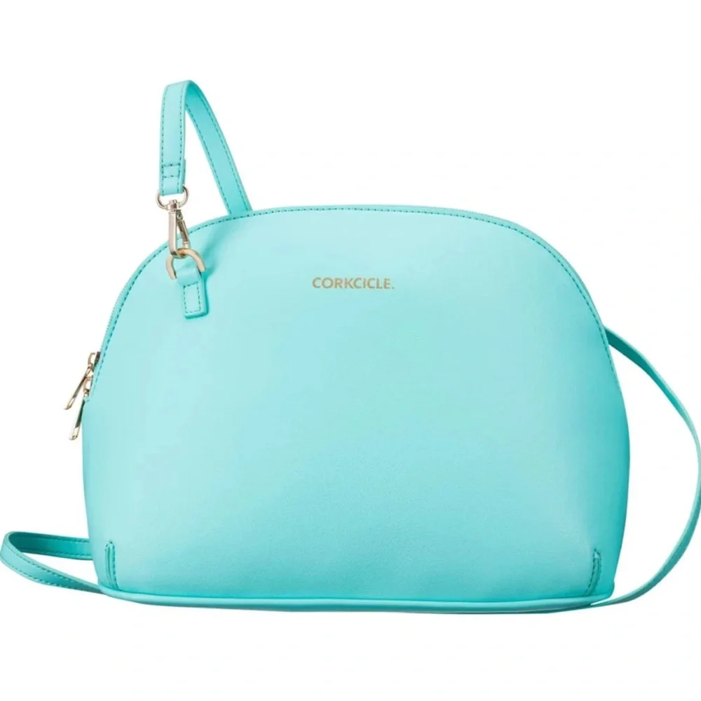 Corkcicle Adair Turquoise Crossbody Insulated Lunch Bag/Box